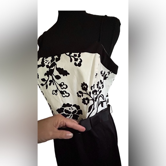 🖤GORGEOUS JESSICA HOWARD DRESS! NEUTRAL BLACK & WHITE! STUNNING 🖤 - Picture 8 of 16